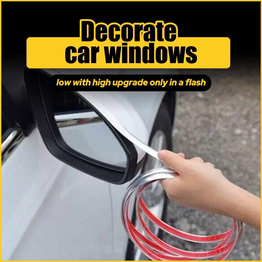 1/2″ 16ft Chrome Trim Molding Strip Decoration Car Body Door Side Protector 2SET