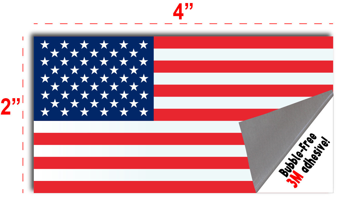 10x American Flag Decal Sticker Car Truck USA Window Bumper Patriotic 3M Vehicle