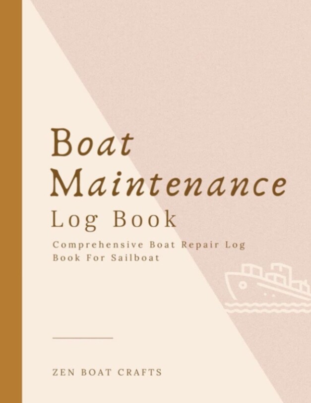 Boat MAINTENANCE log BOOK,BEST SELLER,NEW, CHEAPEST, PROPELLER,RUDDER,ENGINEs 1