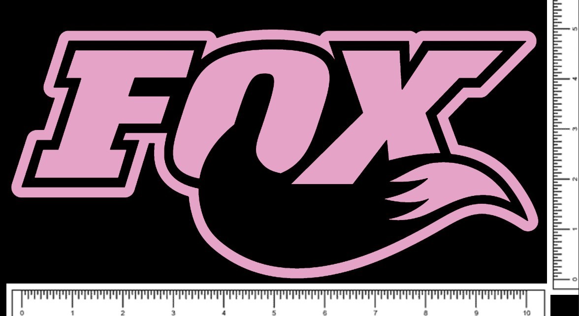 Fox Shocks 10″ Die Cut Team Sticker Motocross UTV Racing Decal 10″