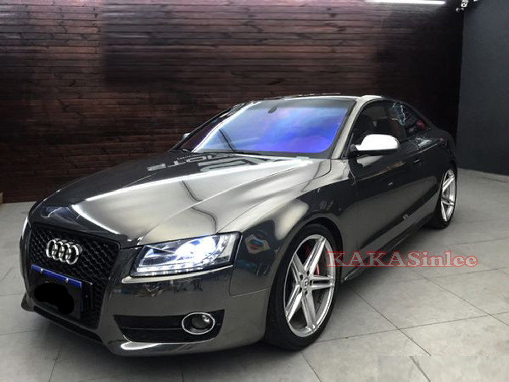 Bk Theme Car Pearl Metal Mirror Matte Chrome 3D 4D Strip Vinyl Wrap Sticker ABUS