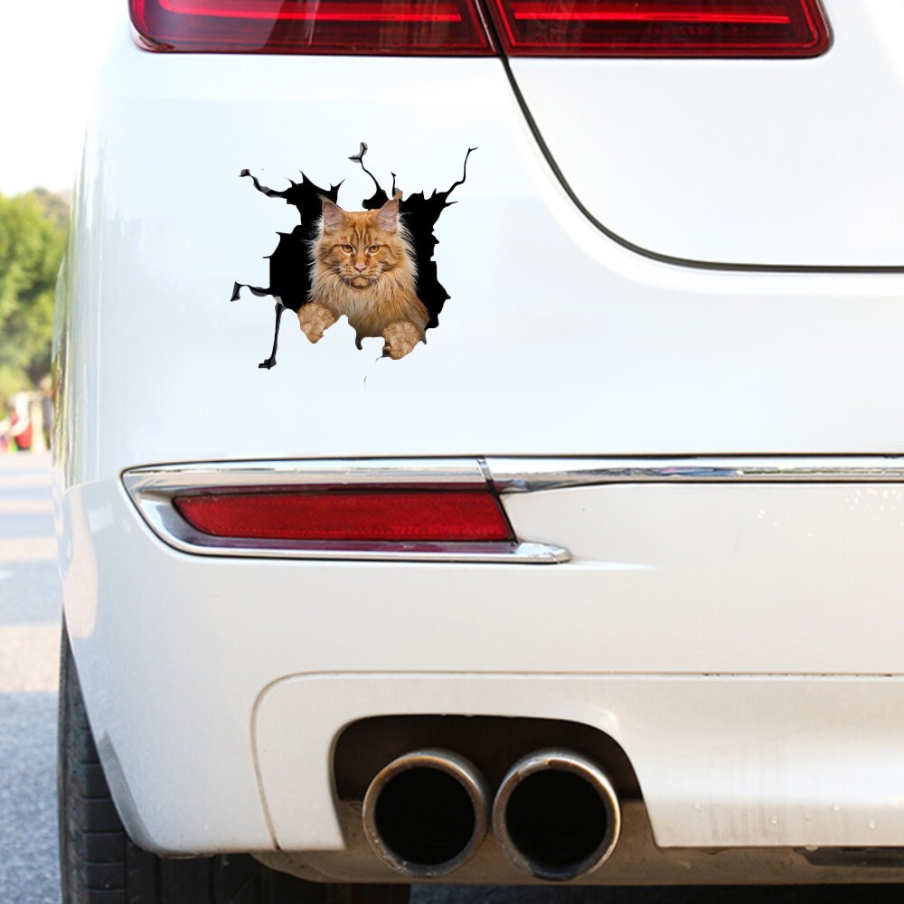 Car Windshield Cat Pattern Graphics Sticker Home Office Decoration Decal Film