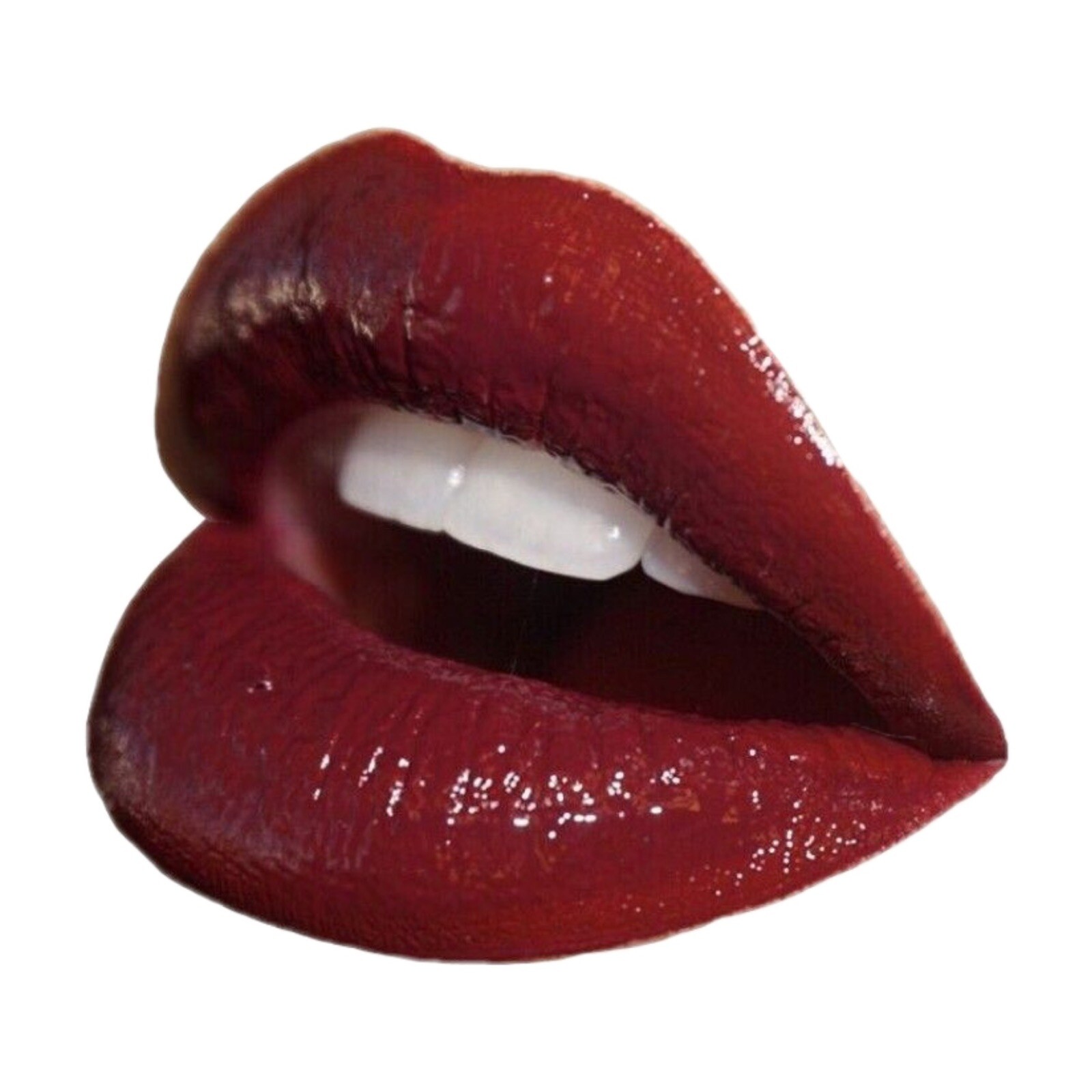 Sexy Lips Sticker 2.5” Red Realistic Psychedelic Mouth Girl Woman
