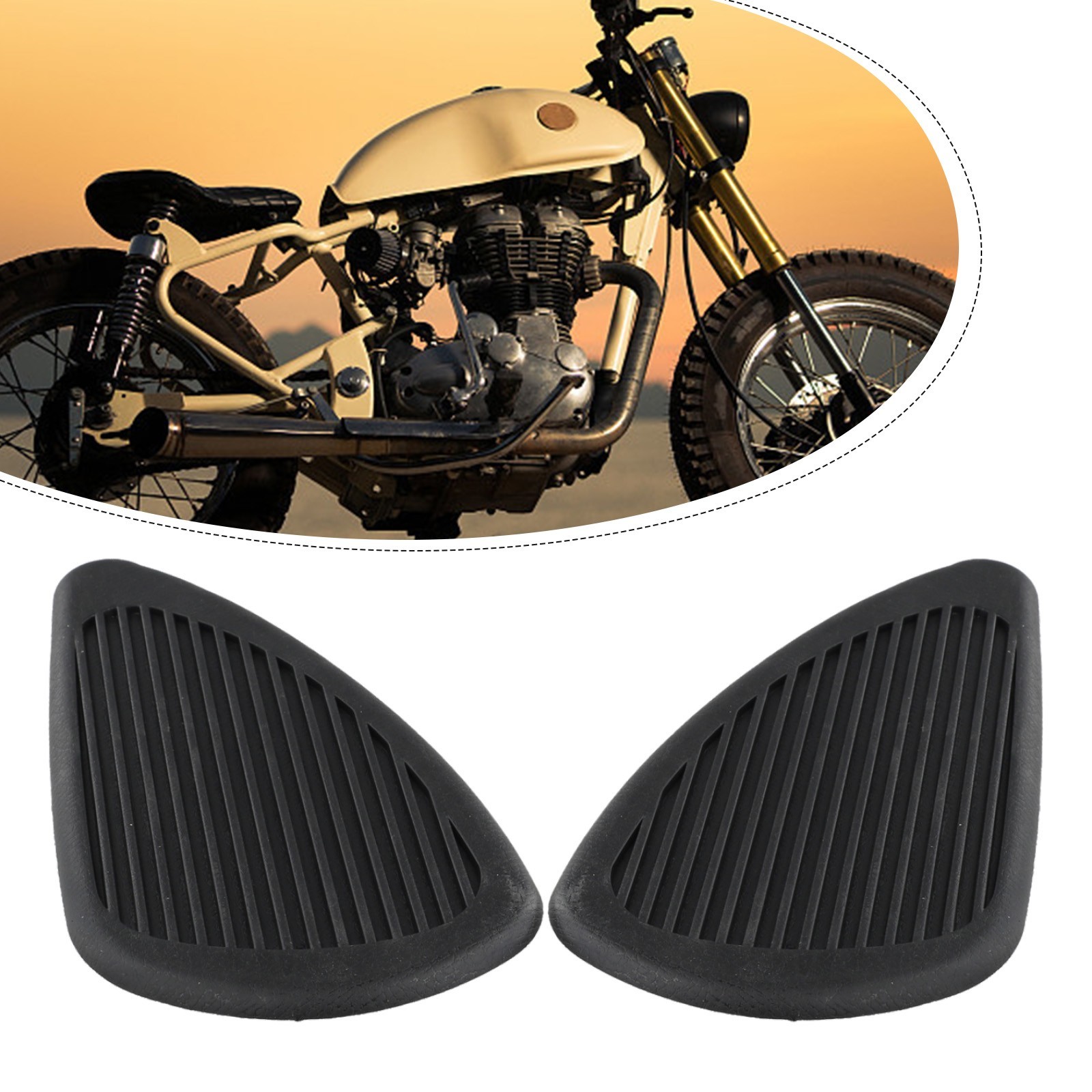 Motorcycle Protective Traction Pads Effective Anti Slip Design for Fuel Tanks