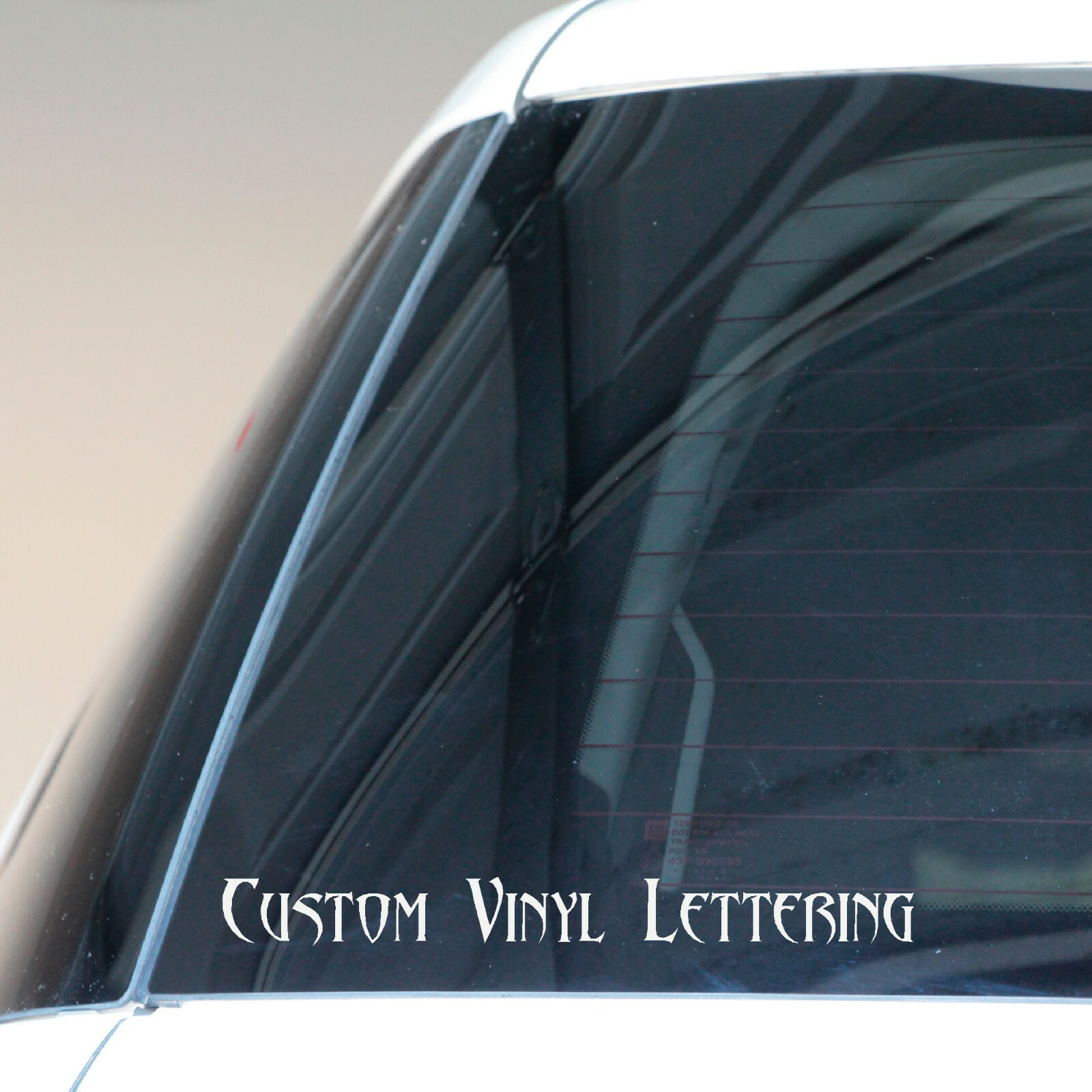 Custom Lettering Decal Vehicle Car Window Body Windshield Fender Door Bumper