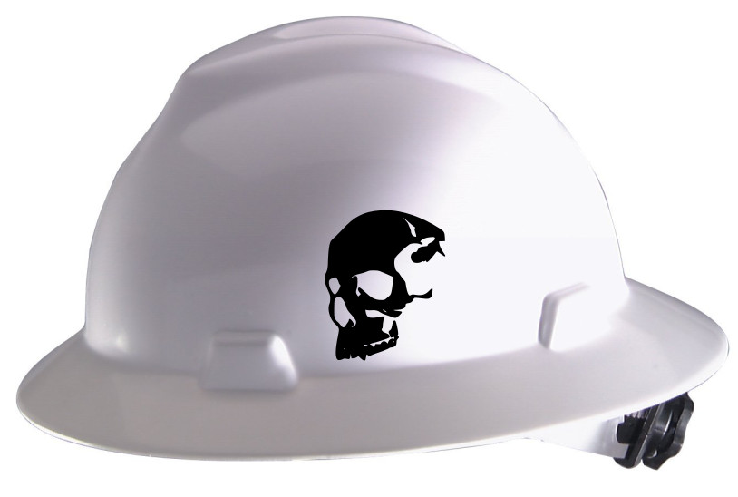 Skull (2) Hard hat decals Construction helmet decals, Contractor Sticker Skull#3