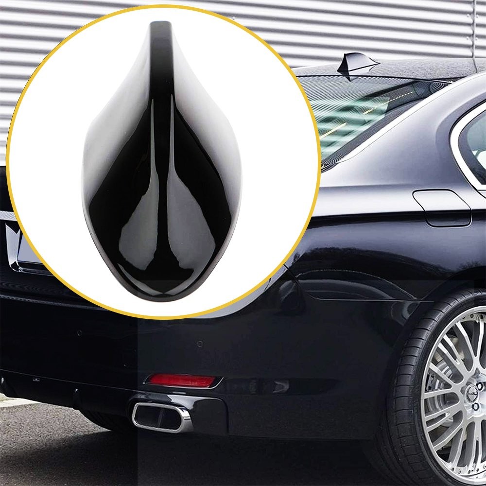 1/2x Car Antenna Roof Shark Fin Decor Aerial Auto Parts FM/AM Radio Accessories