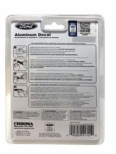 Chroma 41701 Ford Blue Oval Aluminum Domed Bendable Decal Emblem 2″ x 5 1/4″