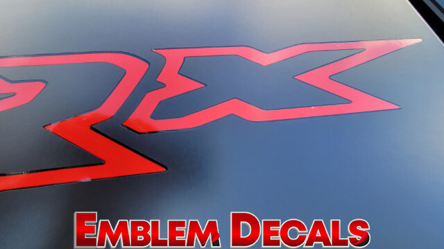 Ram 1500 TRX Hood Decal Inner Letter Inserts Overlay 2021 2022 2023 2024 LOOK