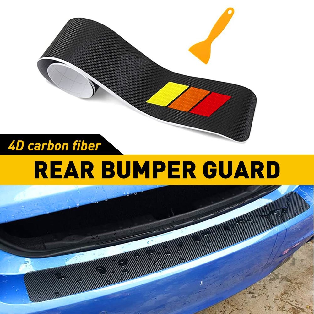 3color Car Protector Bumper Rear Trim Strip Sill Trunk Guard Scratch Pad Cover B