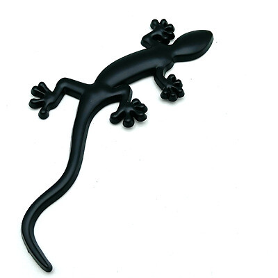 2PC 3D Three-Dimensional Metal Gecko Car Sticker Tail Sticker Decoration