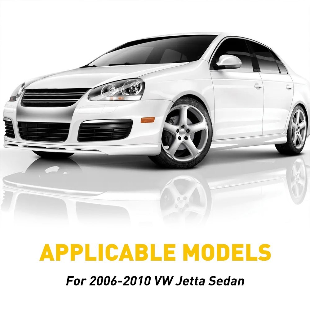 6/12x Door Trim Posts For Pillar 2006-2010 VW Gloss Sedan Jetta Black Trim Cover