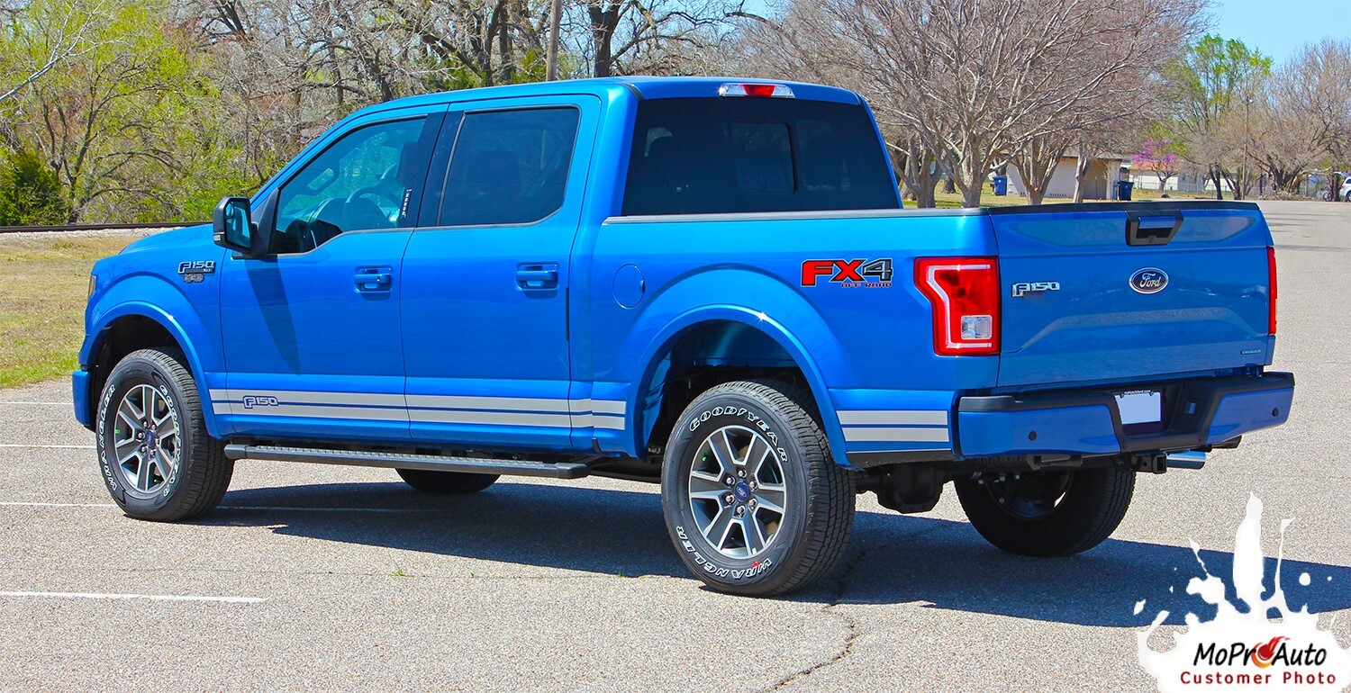 2015-2020 F-150 Lower Panel ROCKER ONE Solid Decals Stripes Vinyl Graphics