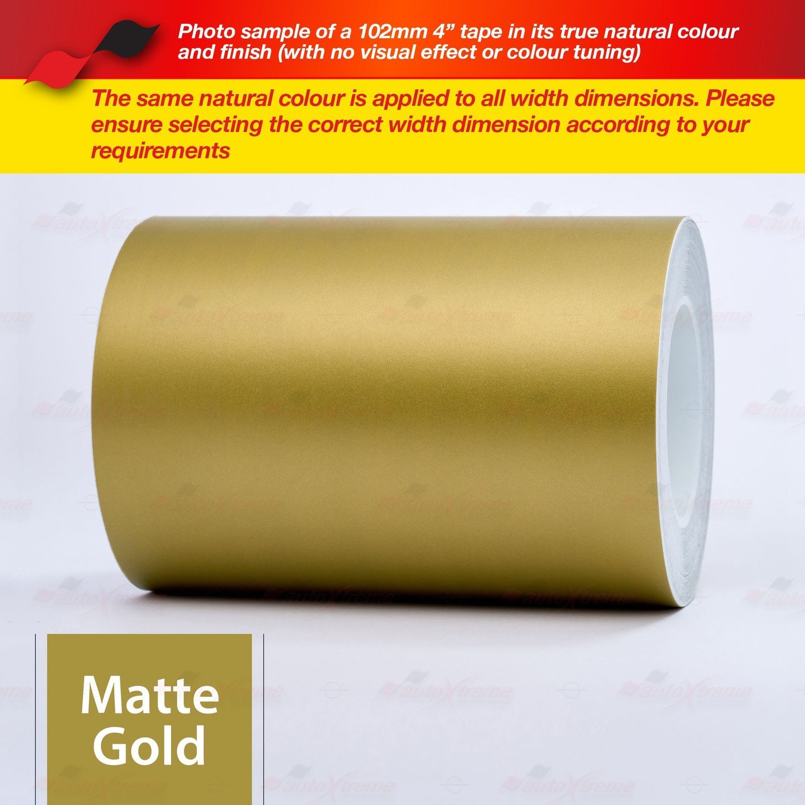 1/2″ Vinyl Pinstriping PinStripe Car Styling Double Tape Sticker 12mm MATTE GOLD