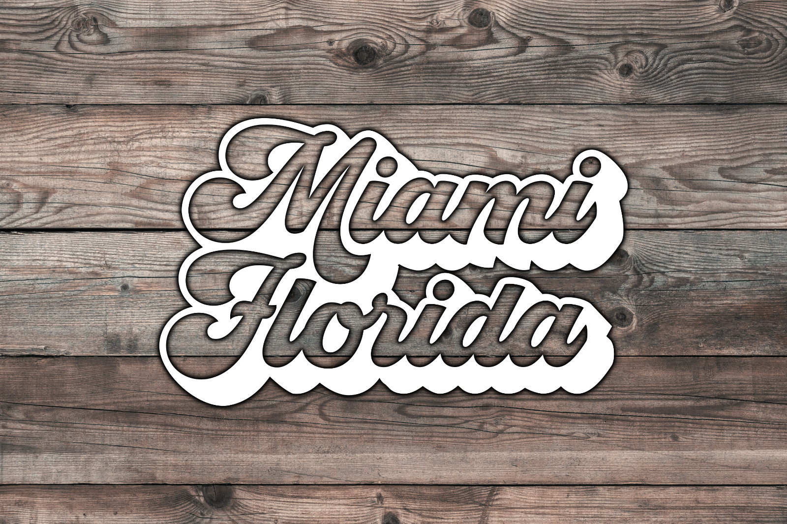 Miami Florida Decal Sticker Vinyl Graphics – 6.5 x 4 inch