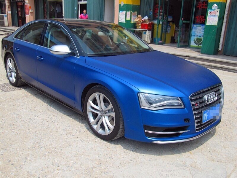 Premium Satin Matte Chrome Metallic Vinyl Film Wrap Sticker Air Bubble Free