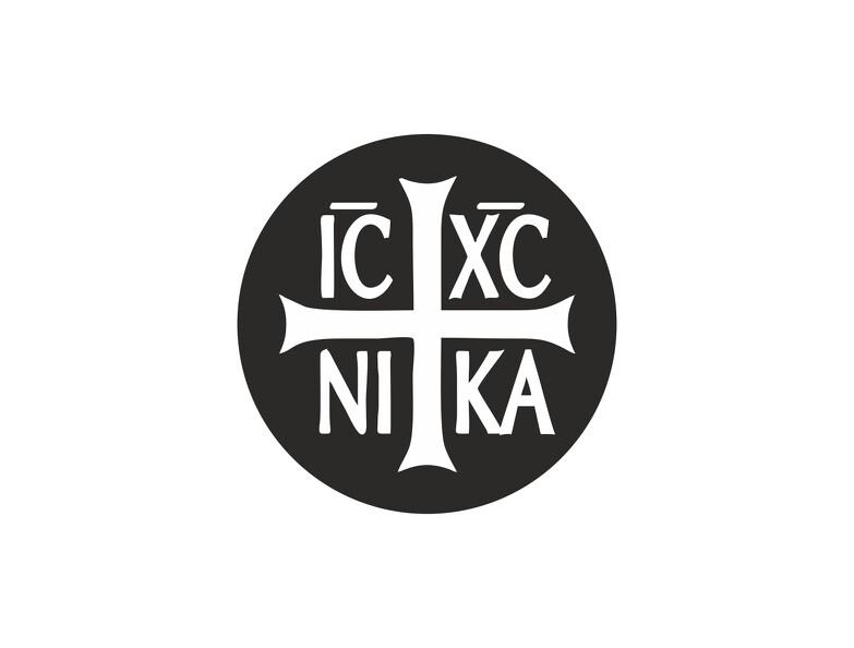 Sticker Car Motorcycle Vinyl Flag Jesus Christ IC XC NIKA