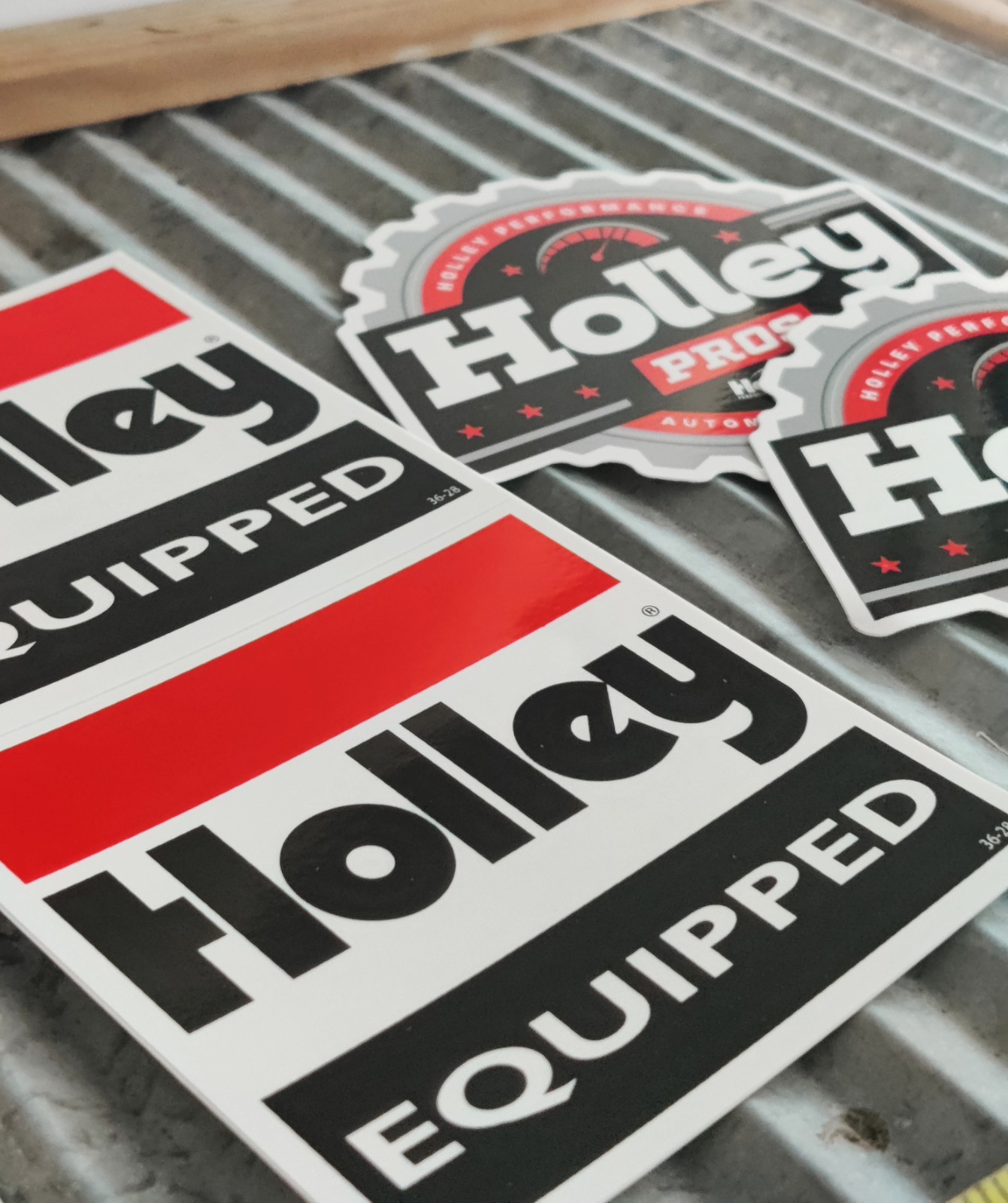 4 Holley Vintage Style decals. Nhra Hotrod Ratrod sticker