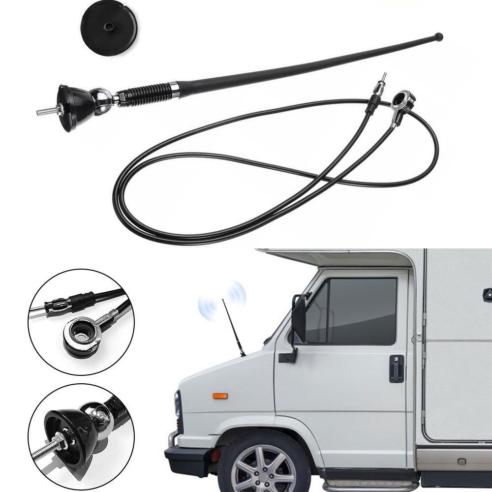 16″ Roof Fender Car Auto Stereo FM & AM Radio Amplified Signal Antenna Un A