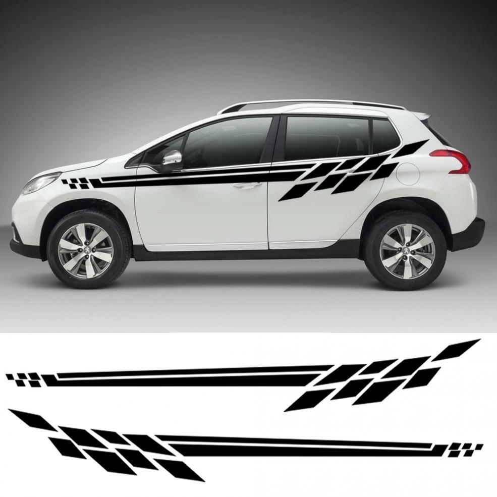 Car Side Door Vinyl Decal Sticker Racing Long Stripe Decal Graphics Decor 310CM