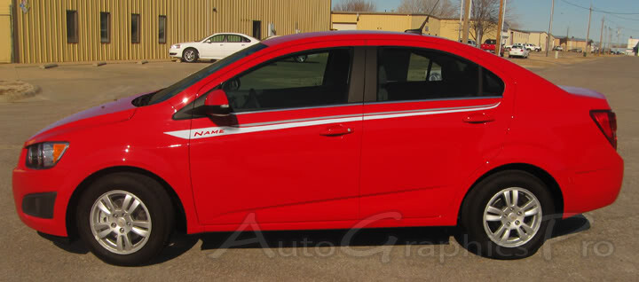 Sweep Hood Racing Vinyl Graphics Kit Decals Stripes fits 2012-2016 Chevy Sonic