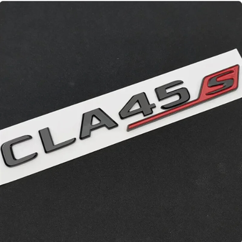 3D ABS Chrome For CLA 45 S AMG C117 C118 CLA45S TURBO Car Trunk Badge Emblem