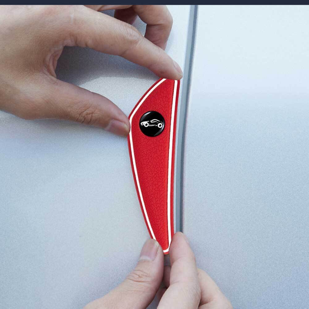 4pcs Car Door Edge Guard Strip Anti-Scratch Protector Stickers Car Accessories