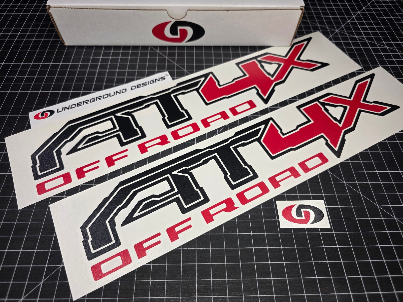 AT4X Decals (2pk) OFF ROAD Bedside Fender Stickers For 2022-26 Sierra Canyon AEV