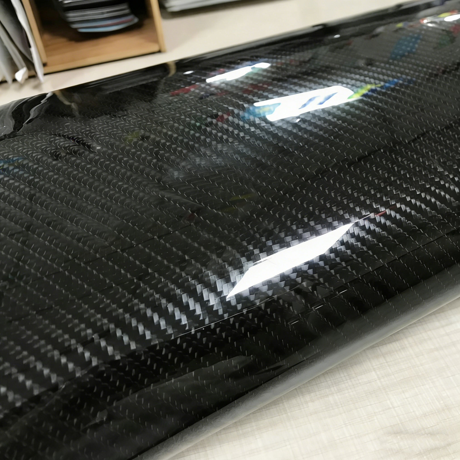 Premium Forged Carbon Fiber Vinyl Film Wrap Gloss Satin Matte Black Sticker Deca
