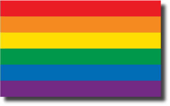 RAINBOW FLAG LGBT GAY FREE LOVE CAR PRIDE TRUCK WINDOW 3M DECAL STICKER Yeti
