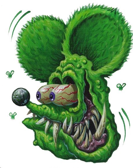 Rat Fink 4 inch Die Cut Premium decal Sticker Car Window