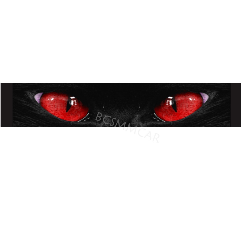 Auto Sticker Sunshade Cat Eye Graphic Decal For Car Front Rear Glass Windshield