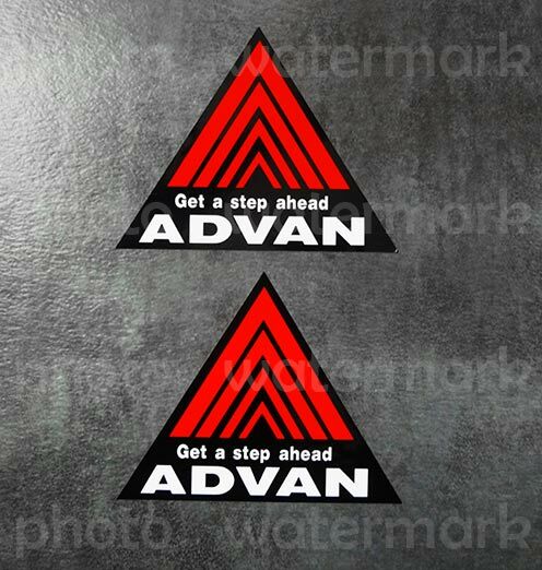 2x Advan Racing Decal Sticker Fender Size GTR R34 JDM DRIFT RALLY Pick ur Size