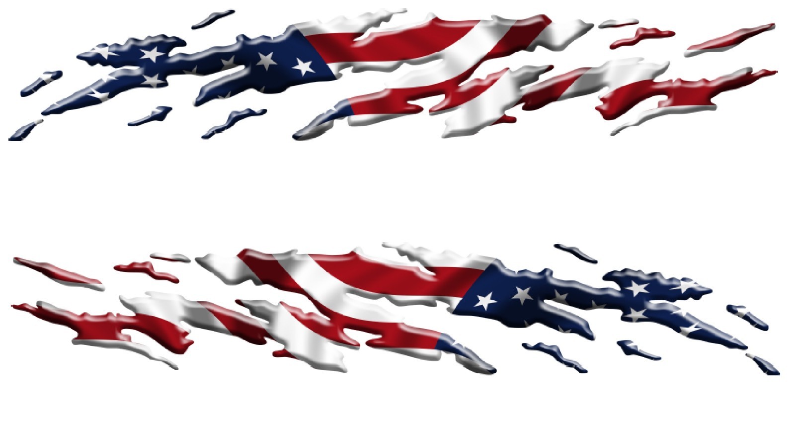 Boat Car Truck Trailer American Flag Graphics Decal Racing Flag Stickers Wrap