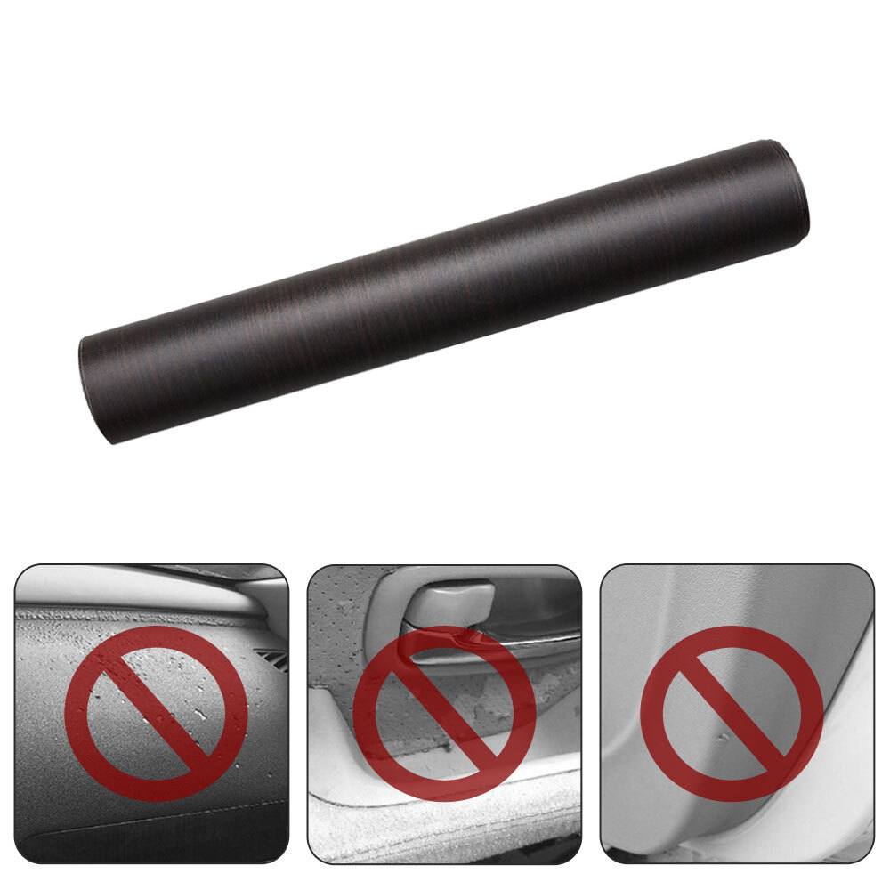 Car Wrap Sticker Wood Grain Textured Vinyl Decal Auto Styling Interior DIY Decor