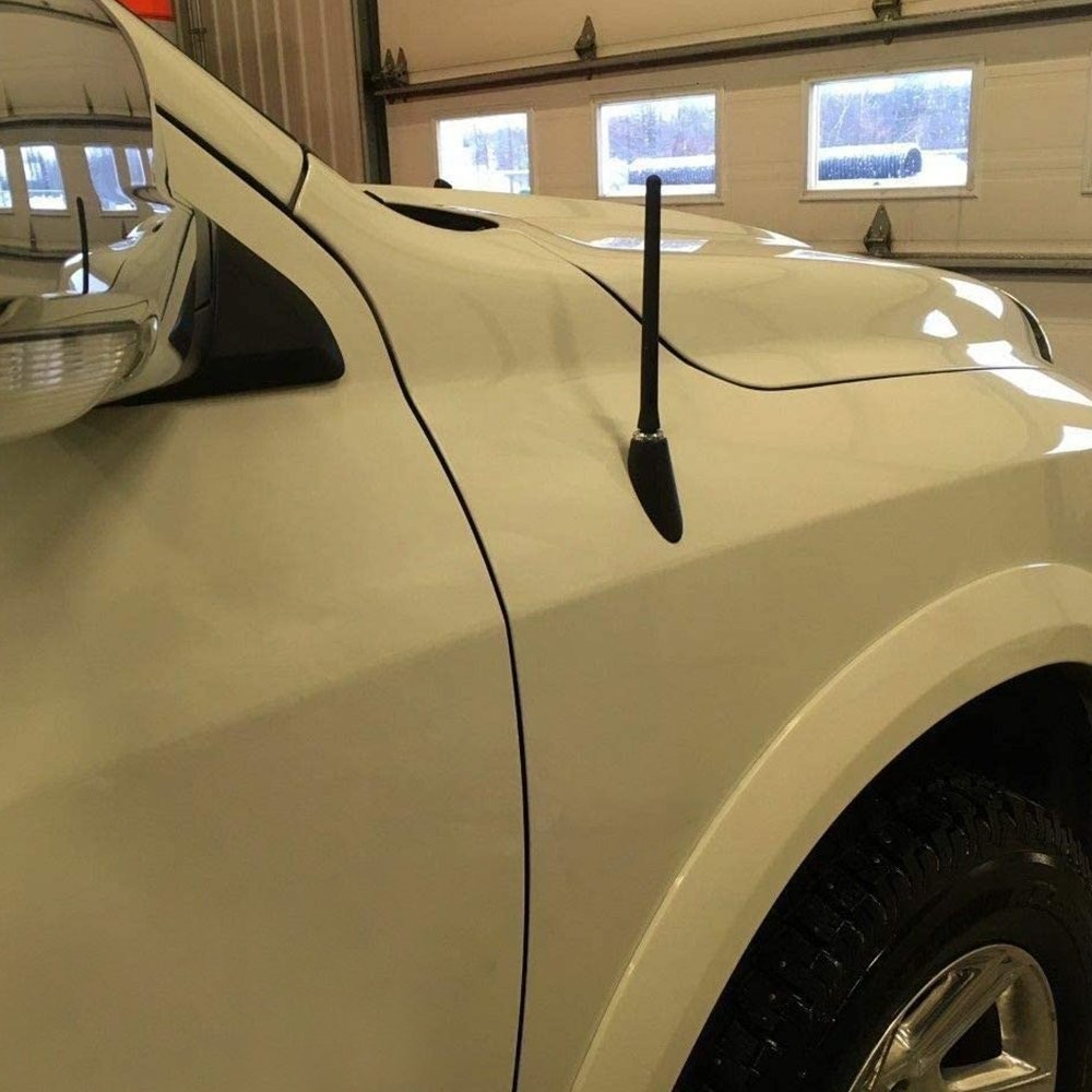 1/2X 7″ Short Antenna Rubber Mast Radio Black AM/FM for Chevy Silverado Sienna