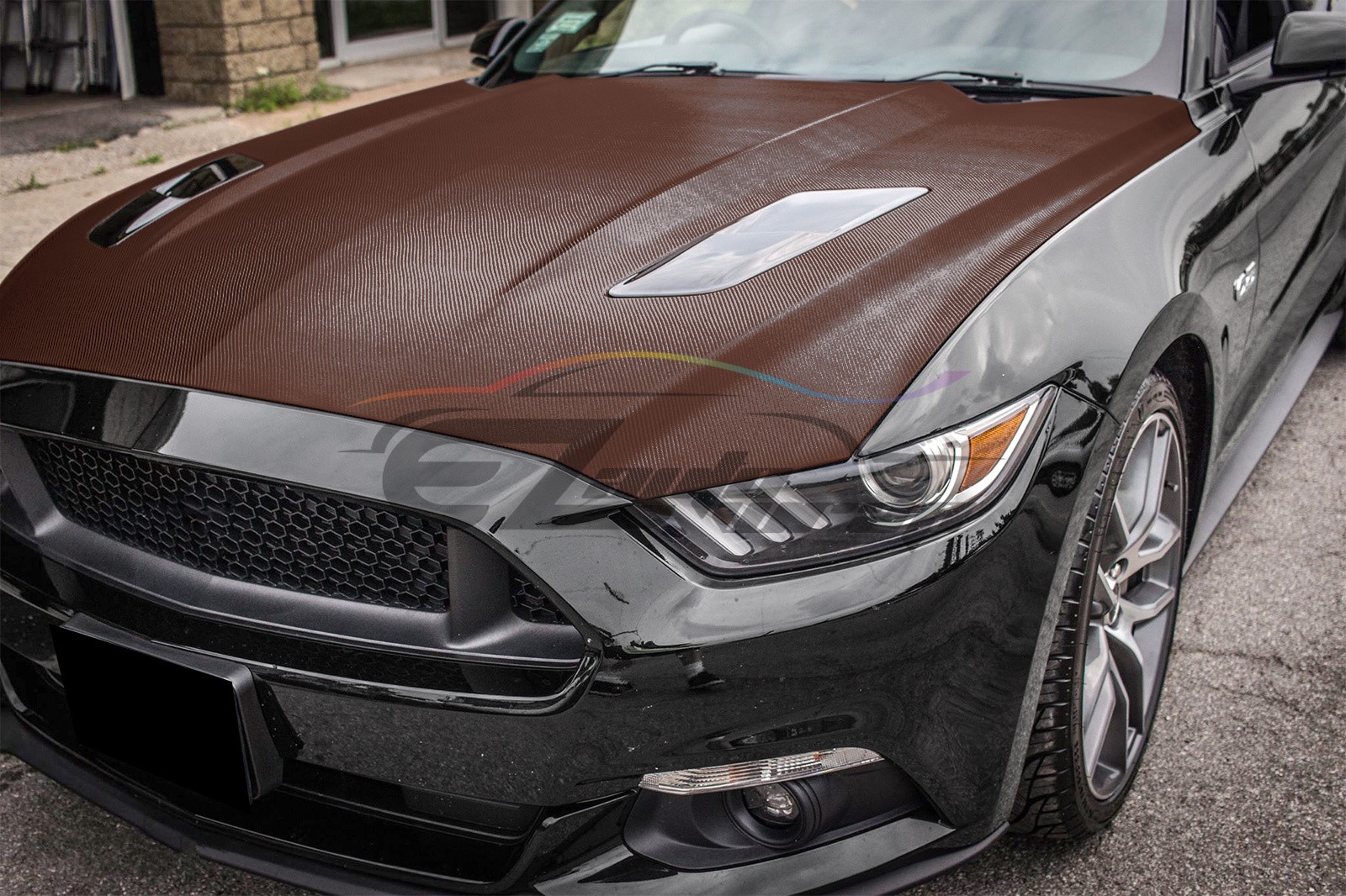 3D Carbon Fiber Brown Matte Textured Vinyl Wrap Sticker DIY Decal Bubble Free