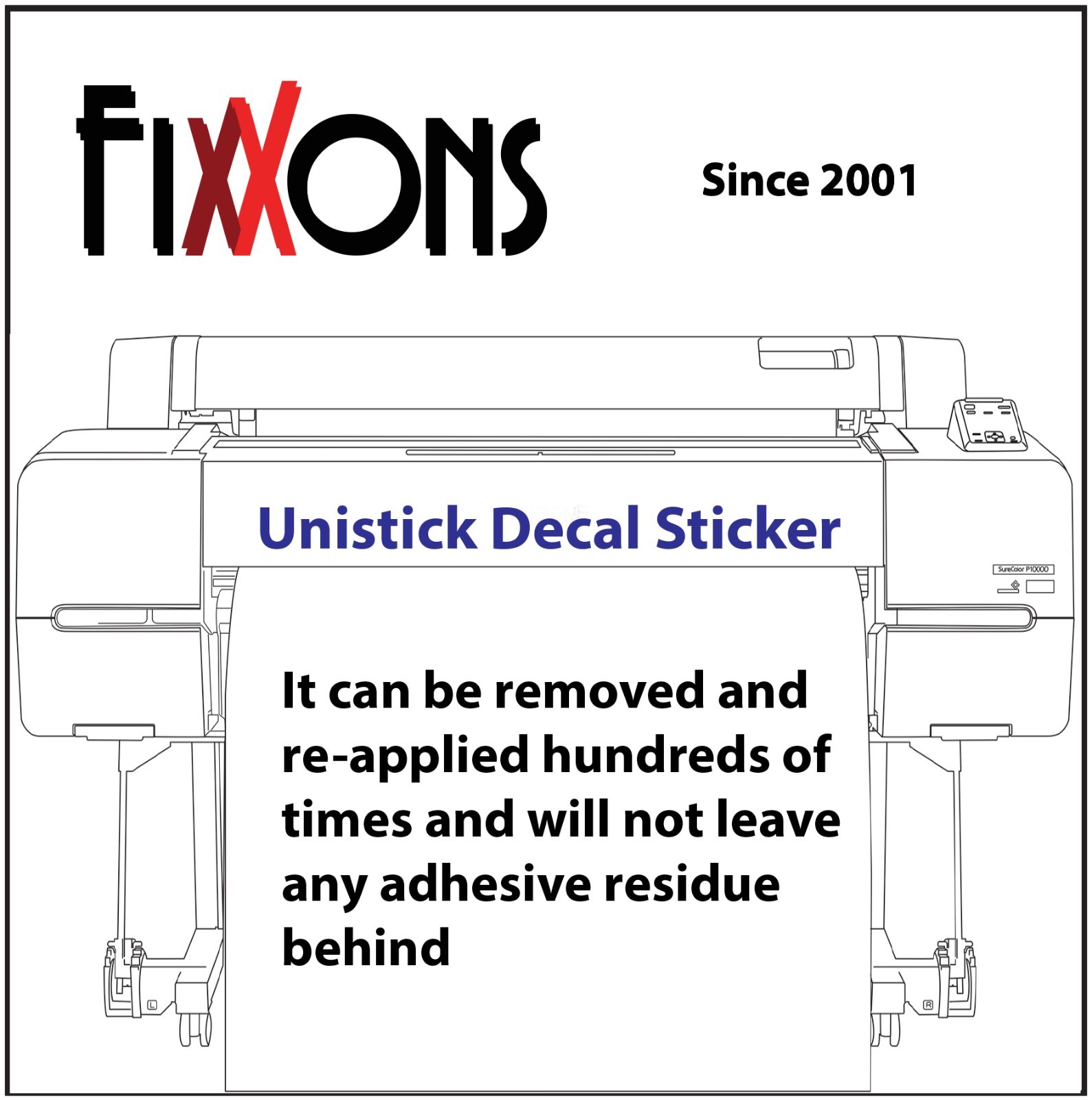 Decal Sticker FX100 Block Out – Eco-solvent 36″ x 50′