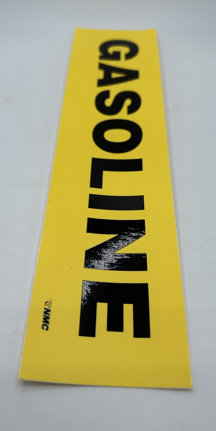 6x Gasoline Vinyl Decals / Gas Stickers / Labels Fuel Door Label Emblems