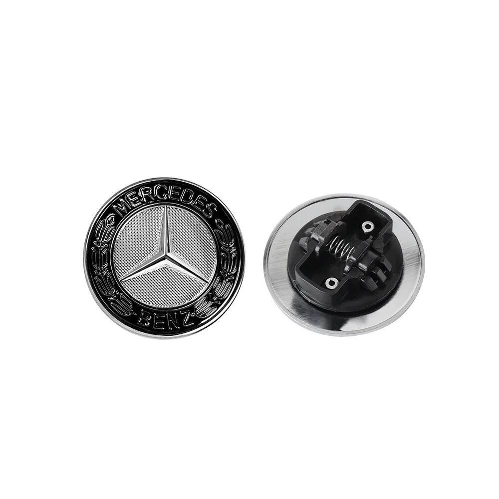 1pc 57mm Car Front Hood Emblem Badge Bonnet For Mercedes Benz W204 W205 W212 W17