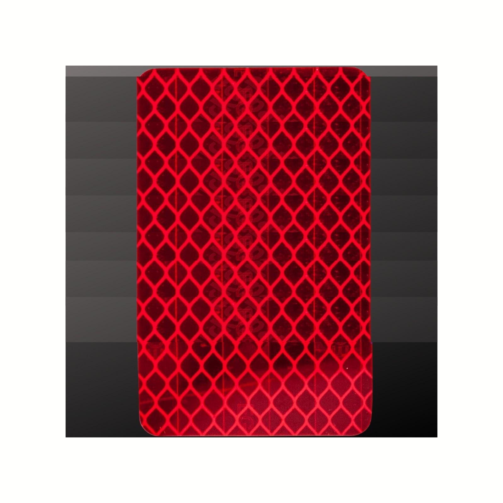 4pcs Rectangle 2×3″ High Visibility Reflective Stick-On Reflector For Trailer