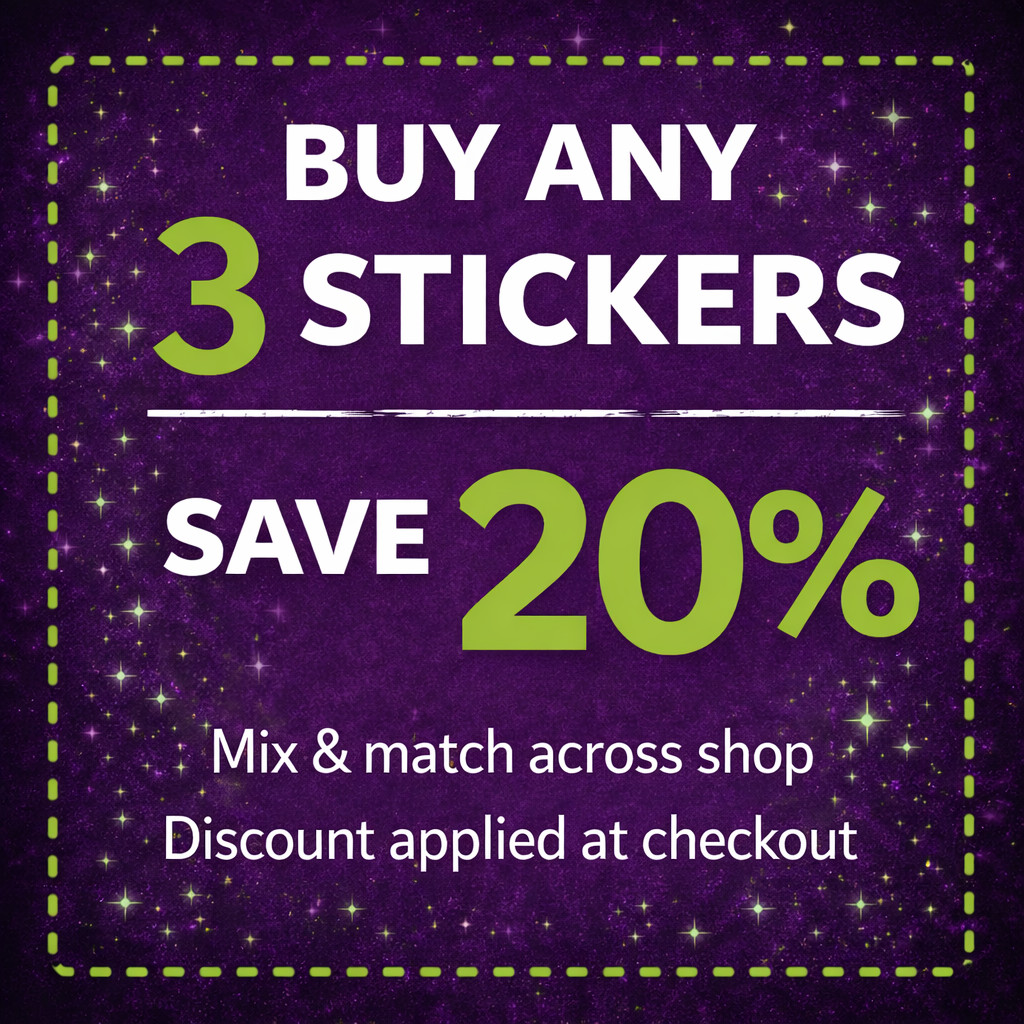 CUSTOM STICKER 4 INCH VINYL DECAL WATERPROOF – YOUR ARTWORK/GRAPHIC