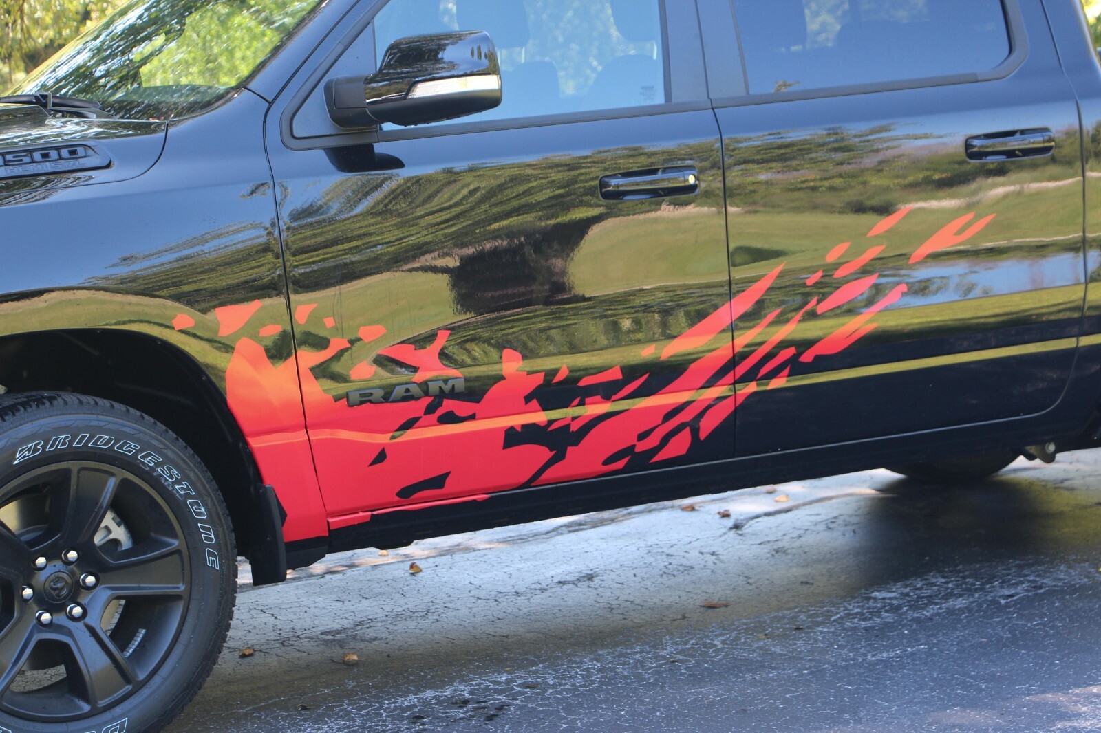 Mud Splash Vinyl Decals for Dodge Ram 1500 2500 3500 Left & Right Side Graphics