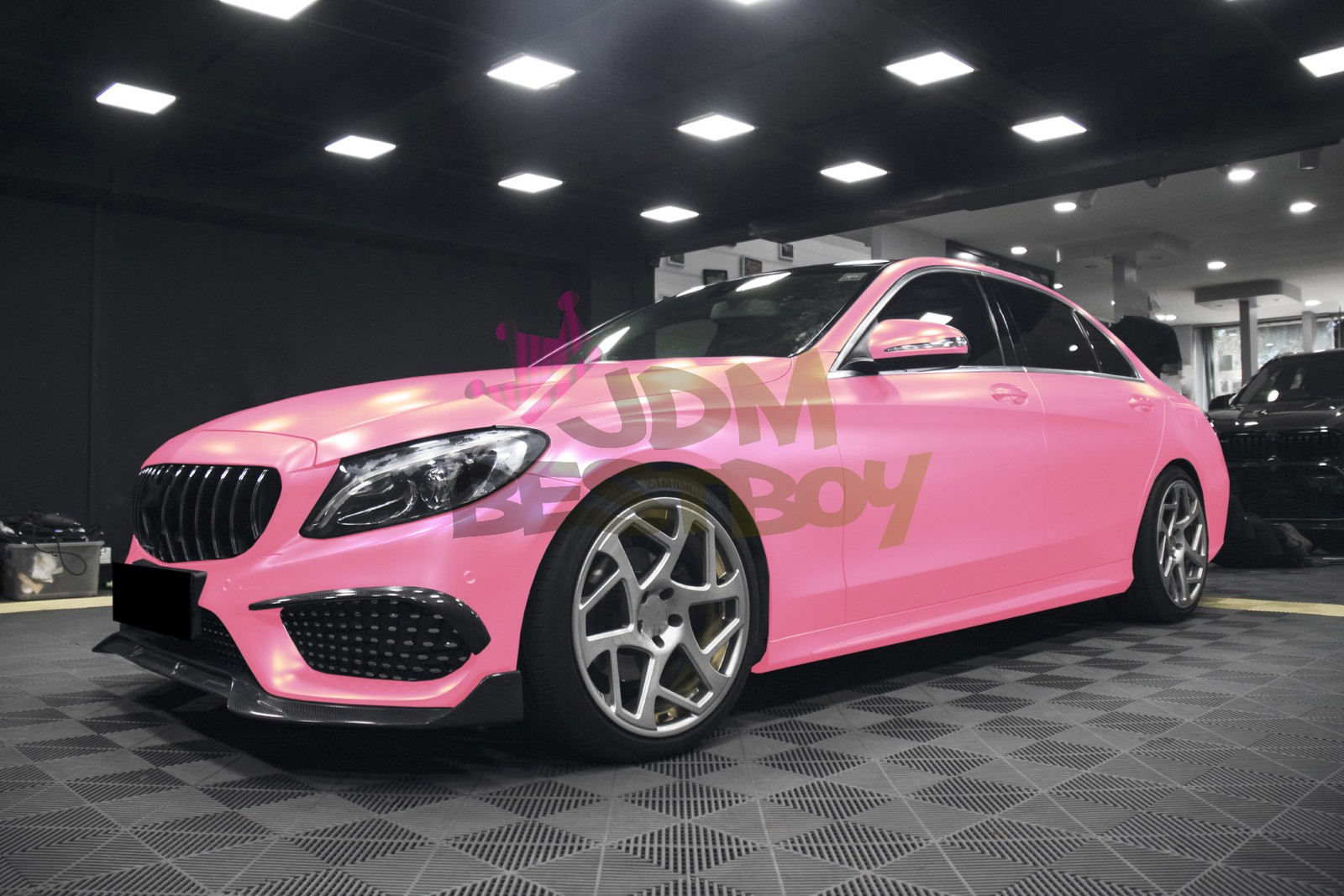 Premium Matte Metallic Satin Pearl Diamond Pink Vinyl Car Wrap Sticker Decal DIY