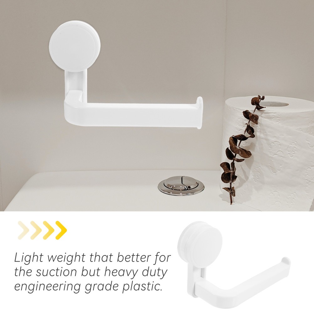 Tissue Roll Holder with Strong Suction Cup for Easy Mounting Bathroom
