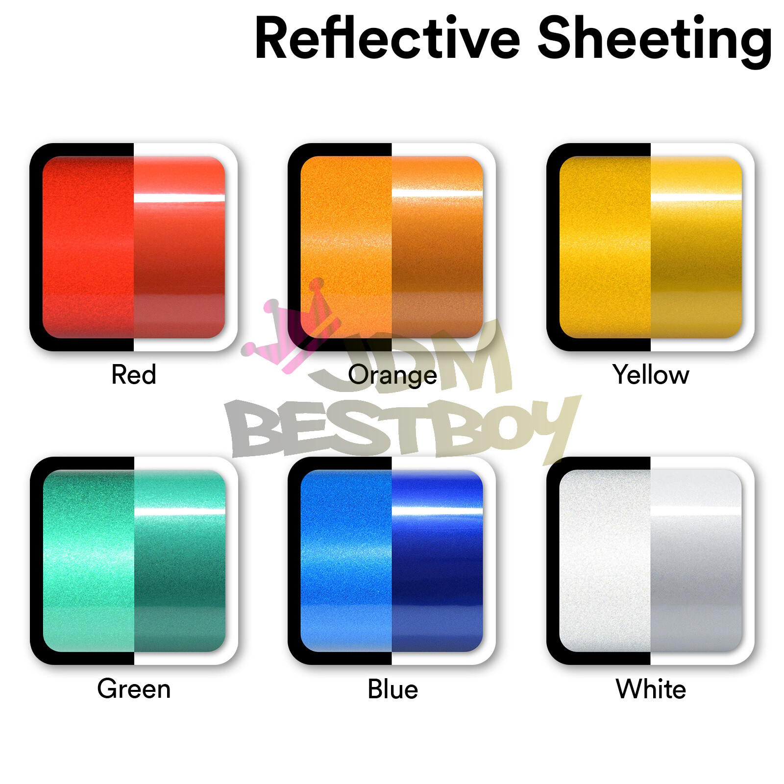 *Reflective Vinyl DIY Car Wrap Sticker Decal Graphic Sign Self Adhesive Film