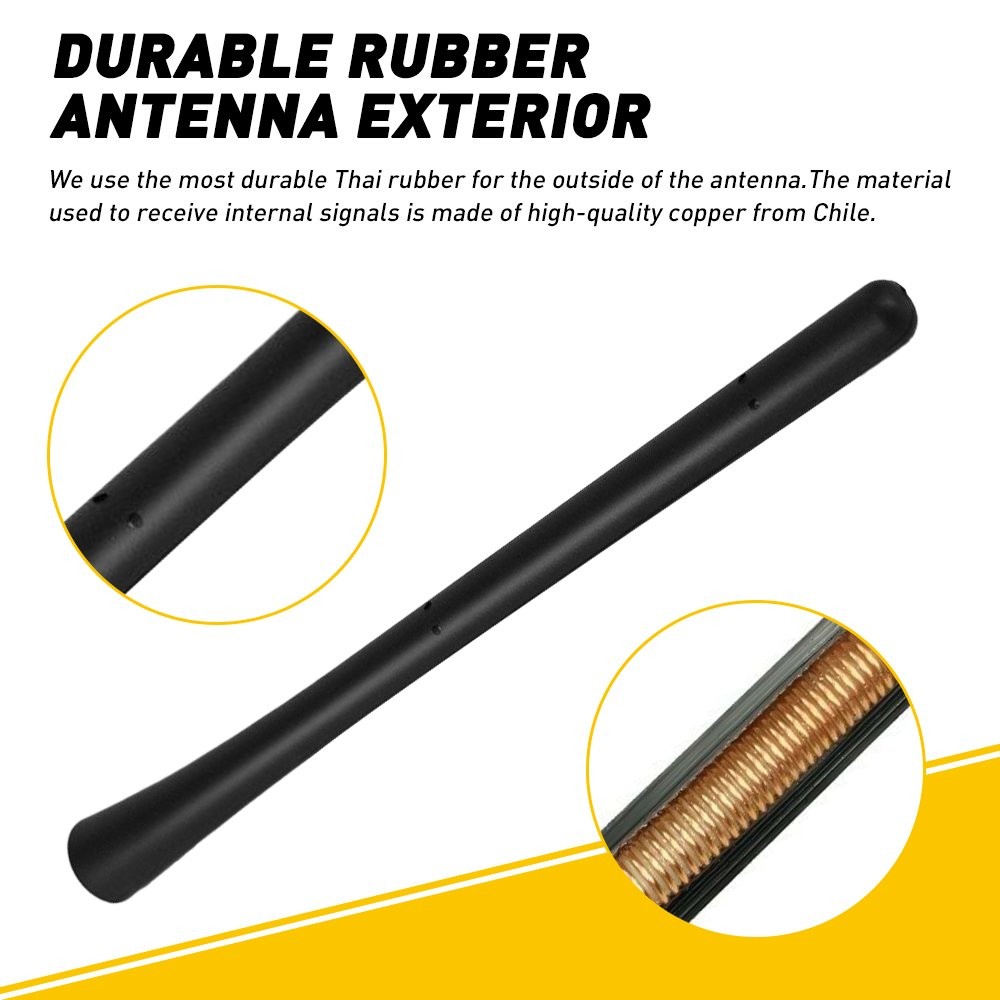 1/2set 7Inch Rubber Signal Antenna For 2009-19 Ford F150 F250 F350 Dodge Ram 150