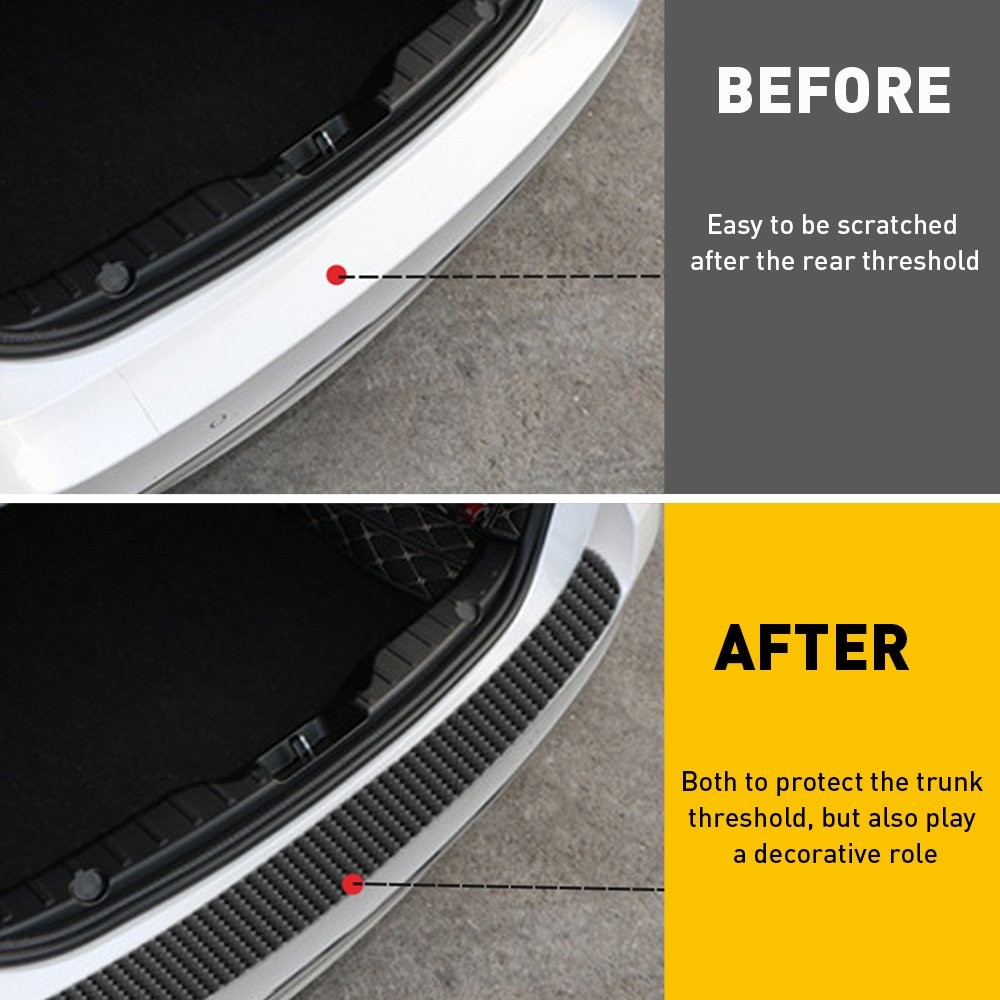 Car Anti-Scratch Pickup Rear Guard Protector Bumper Trim Cover Pad Accessories