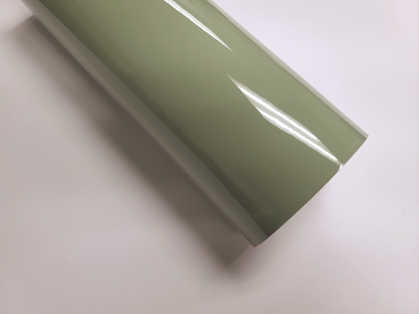 High Gloss Light Green Khaki Vinyl Car Auto Wrap Film Decal Sticker Sheet Roll