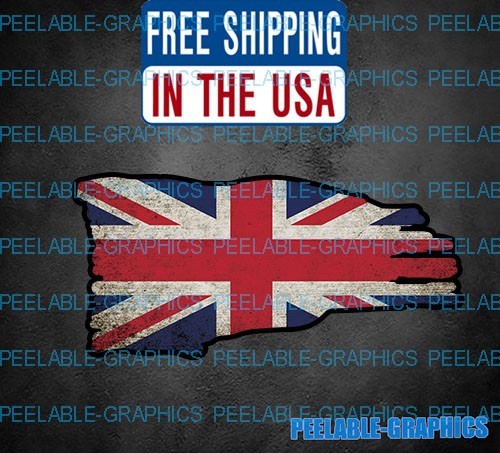 UK United Kingdom Flag Sticker Great Britain British Union Jack Auto Window